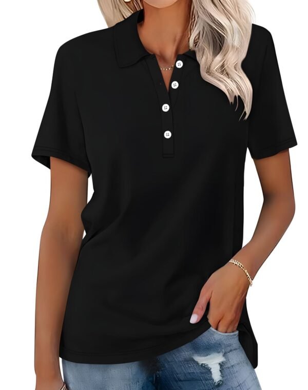 Uniwersalne damskie polo slim fit z krótkim rękawem