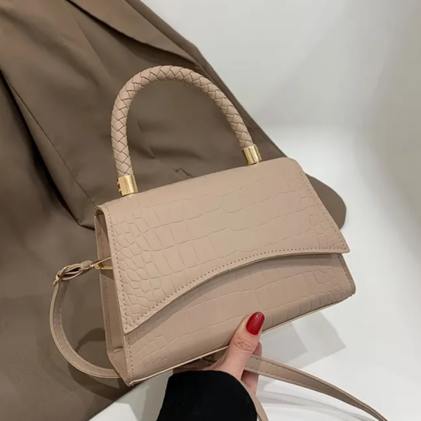 Damska torebka z górnym uchwytem i paskiem crossbody