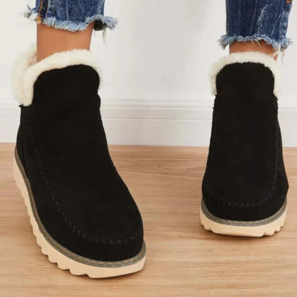 Damskie buty zimowe z ociepleniem i stabilną podeszwą