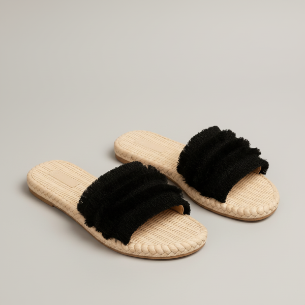 Letnie damskie klapki casual z miękkim paskiem