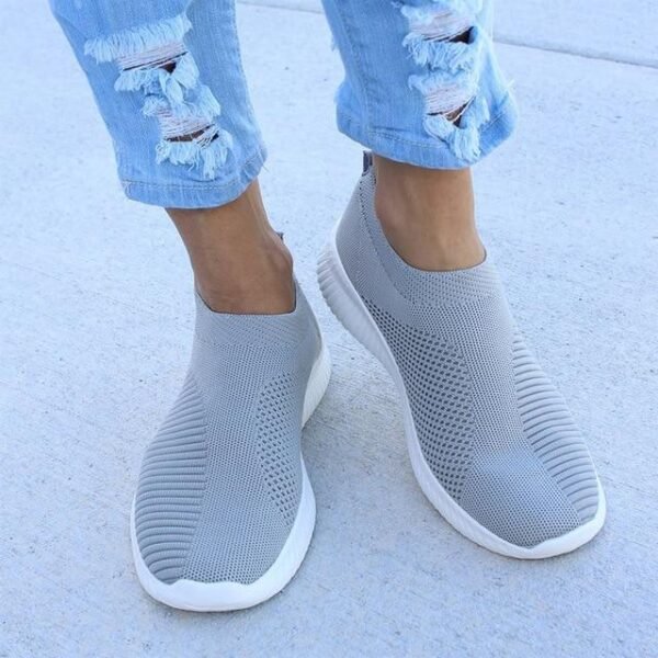 Damskie sneakersy ortopedyczne slip-on z wkładką