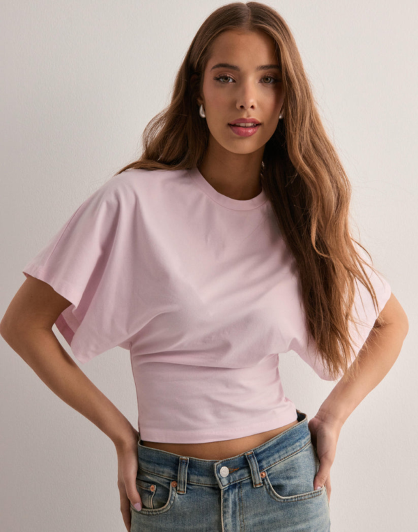Damski luźny T-shirt z rękawami typu dolman